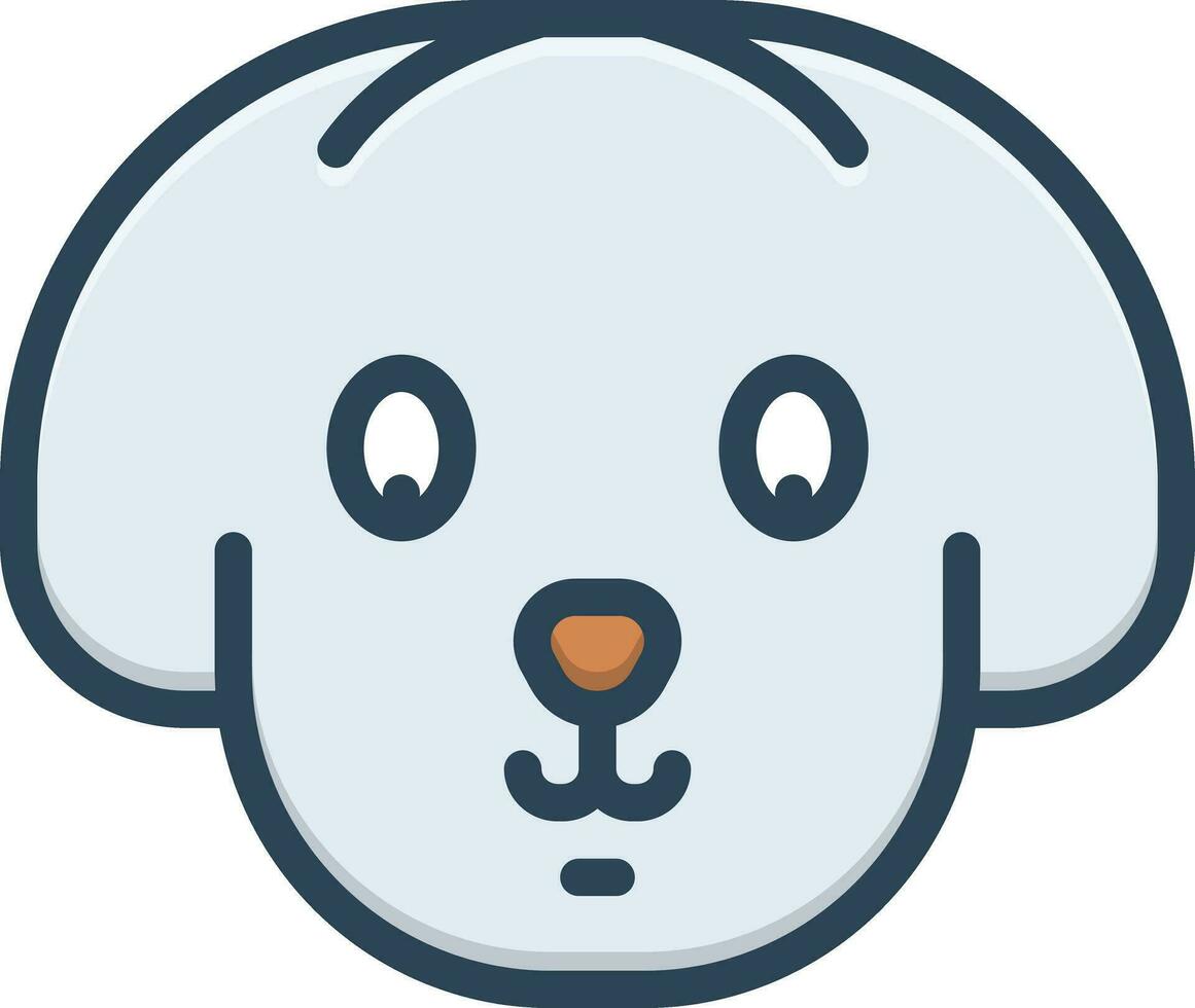 color icon for pet vector