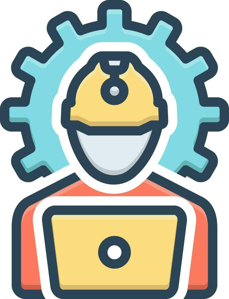 color icon for engineering vector