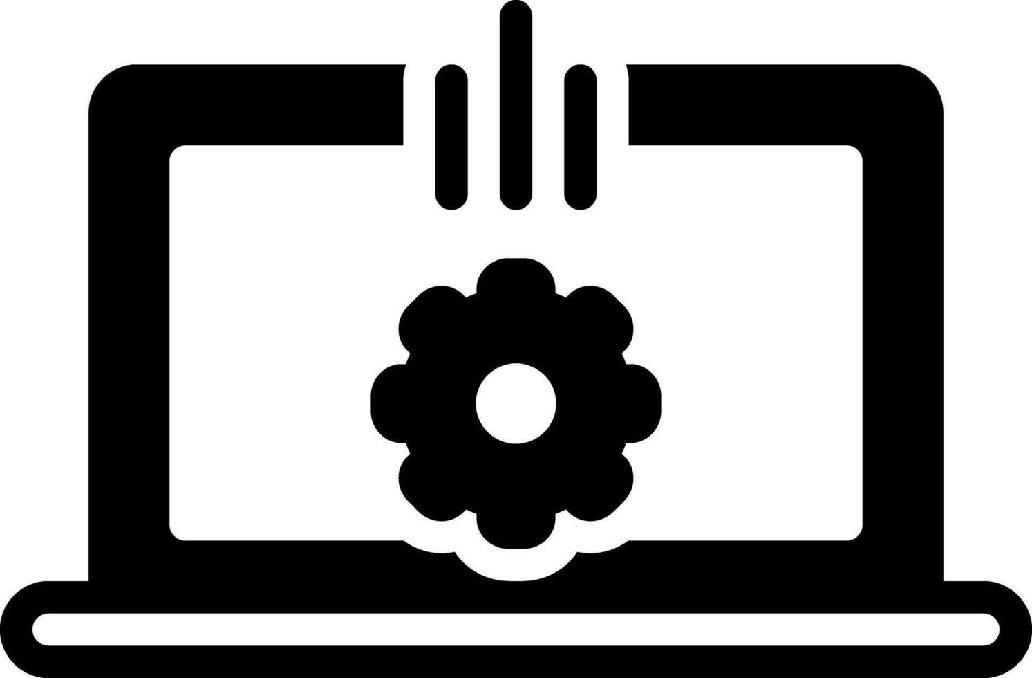 solid icon for develop vector