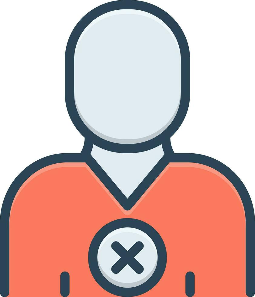 color icon for eliminate vector