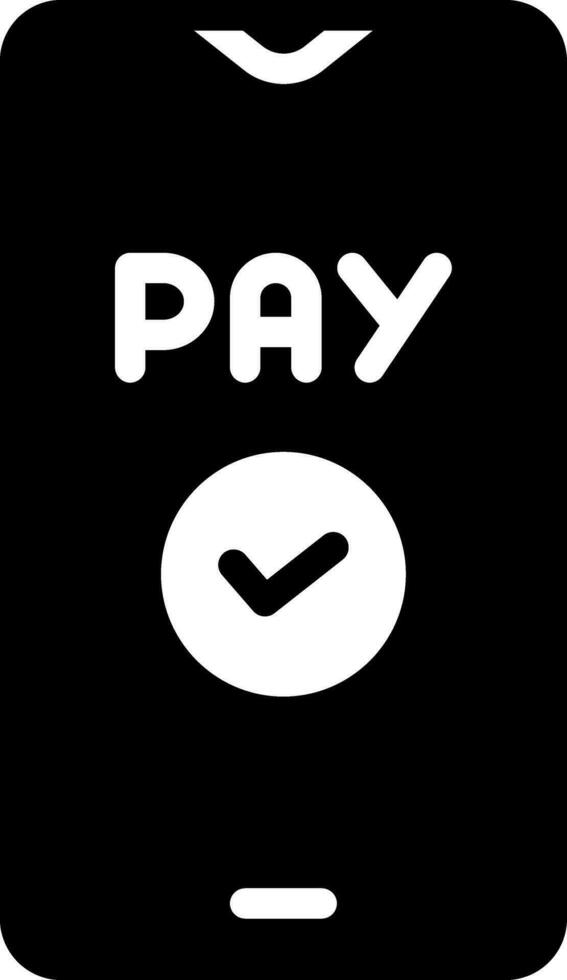 solid icon for pay vector