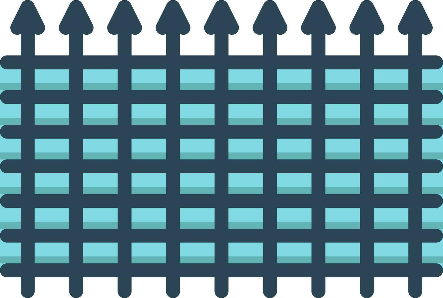 color icon for fence vector