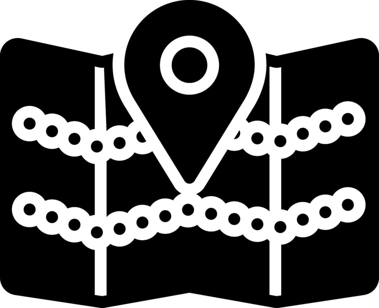 solid icon for territory vector
