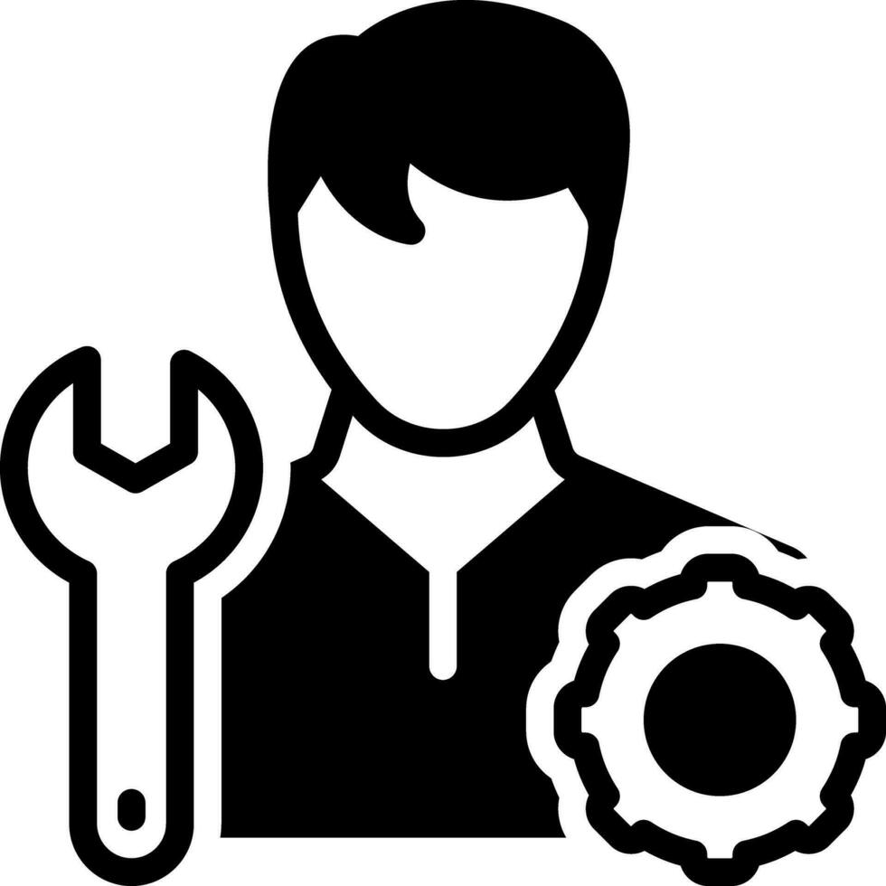solid icon for operate vector