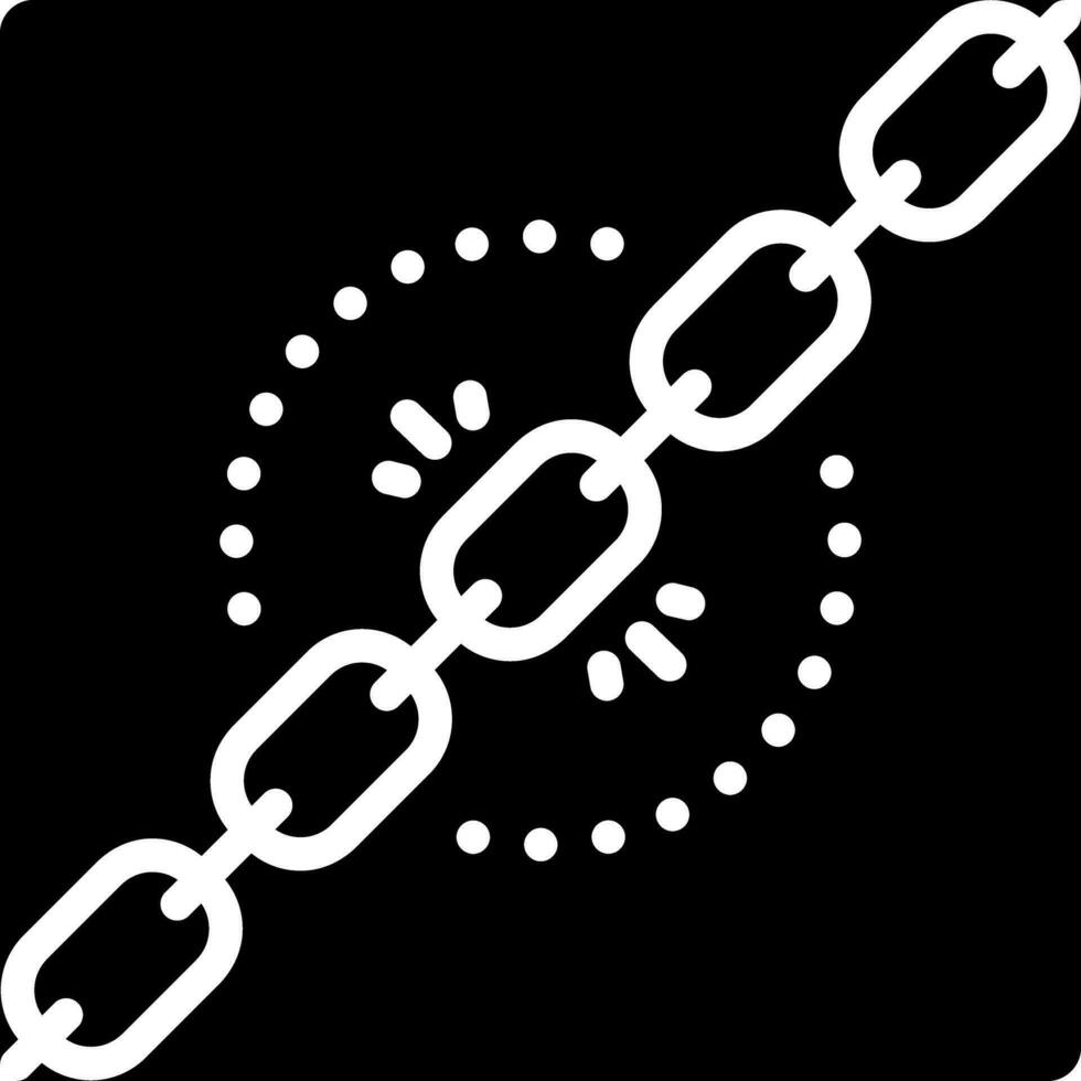 solid icon for chain vector