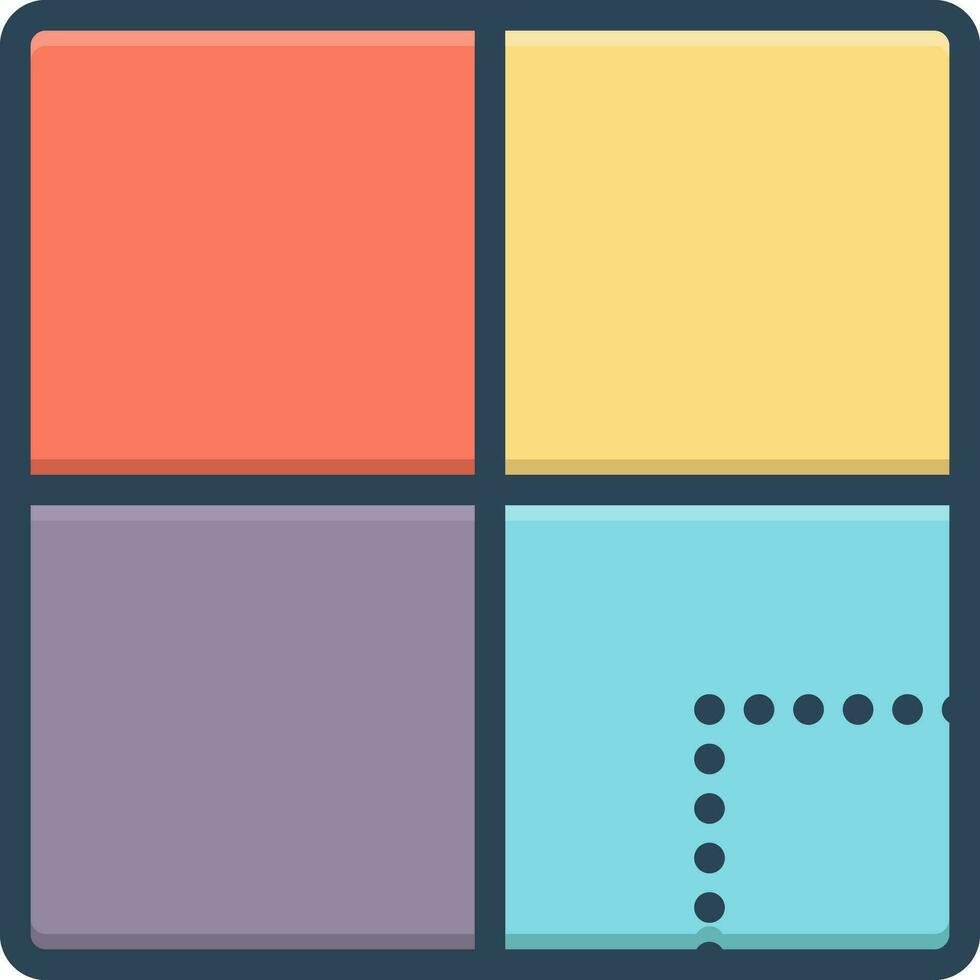 color icon for section vector