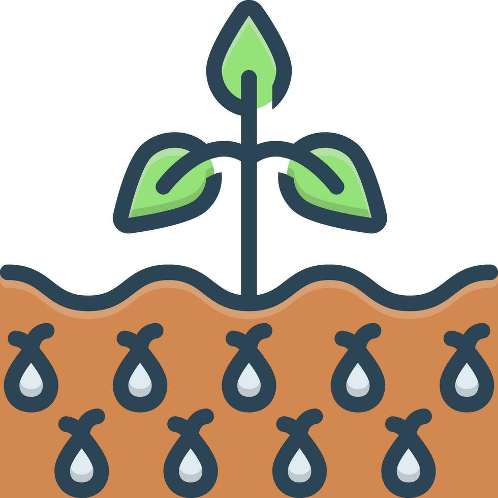 color icon for seed vector