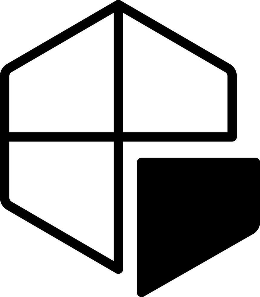 solid icon for section vector
