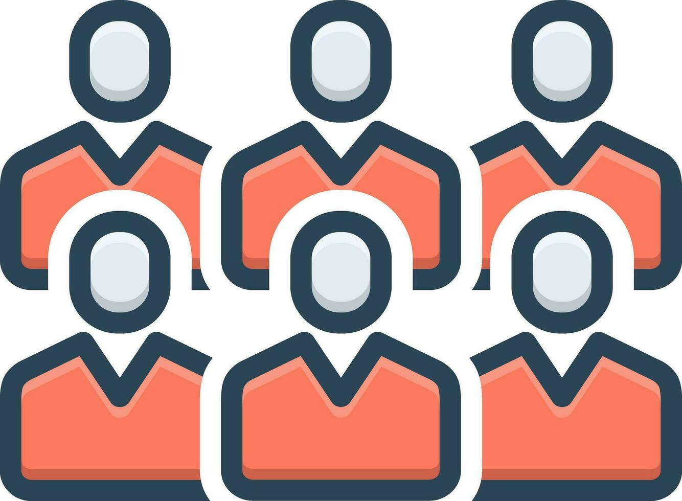 color icon for public vector