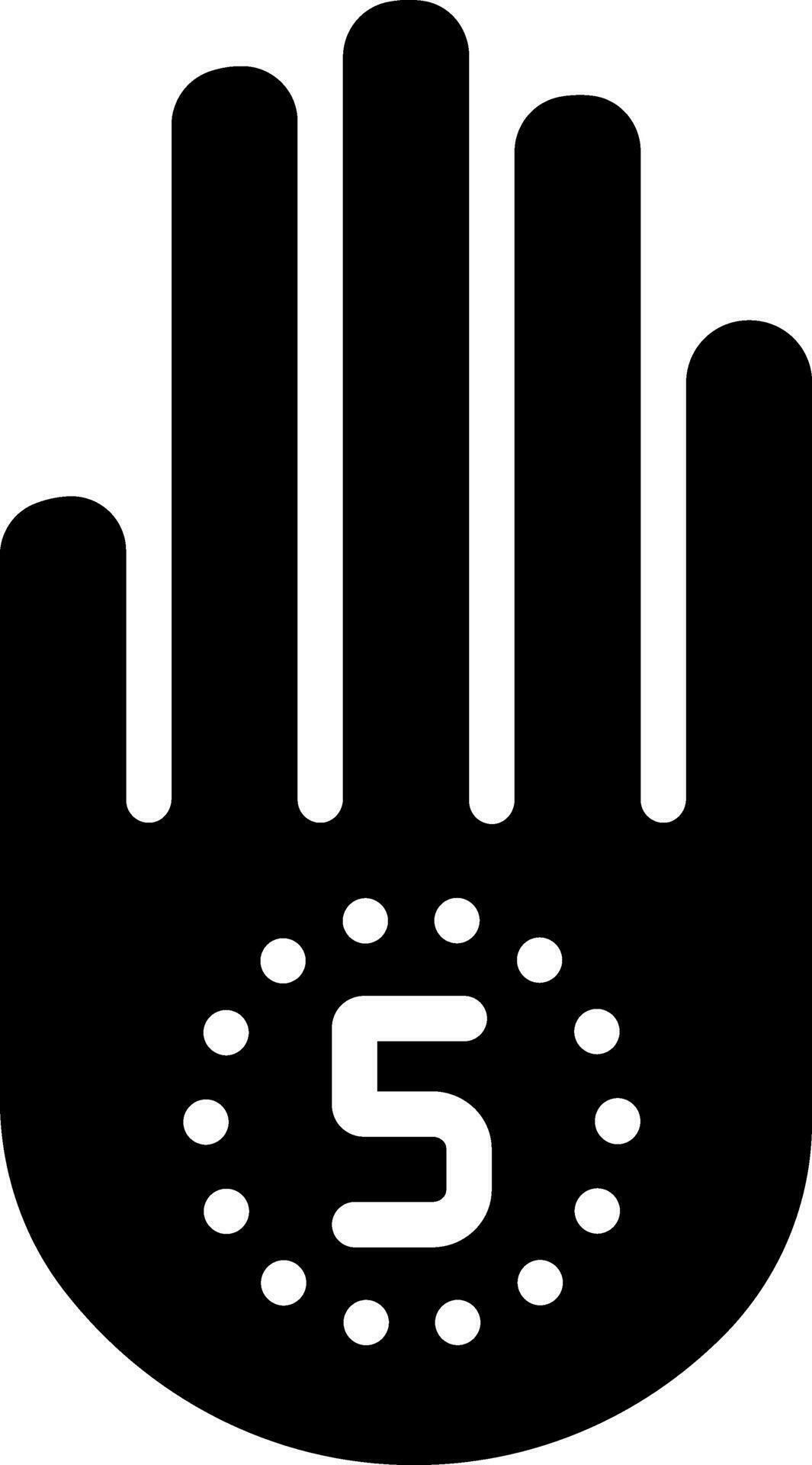 solid icon for five 26765906 Vector Art at Vecteezy
