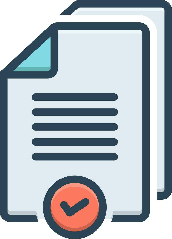 color icon for proper vector