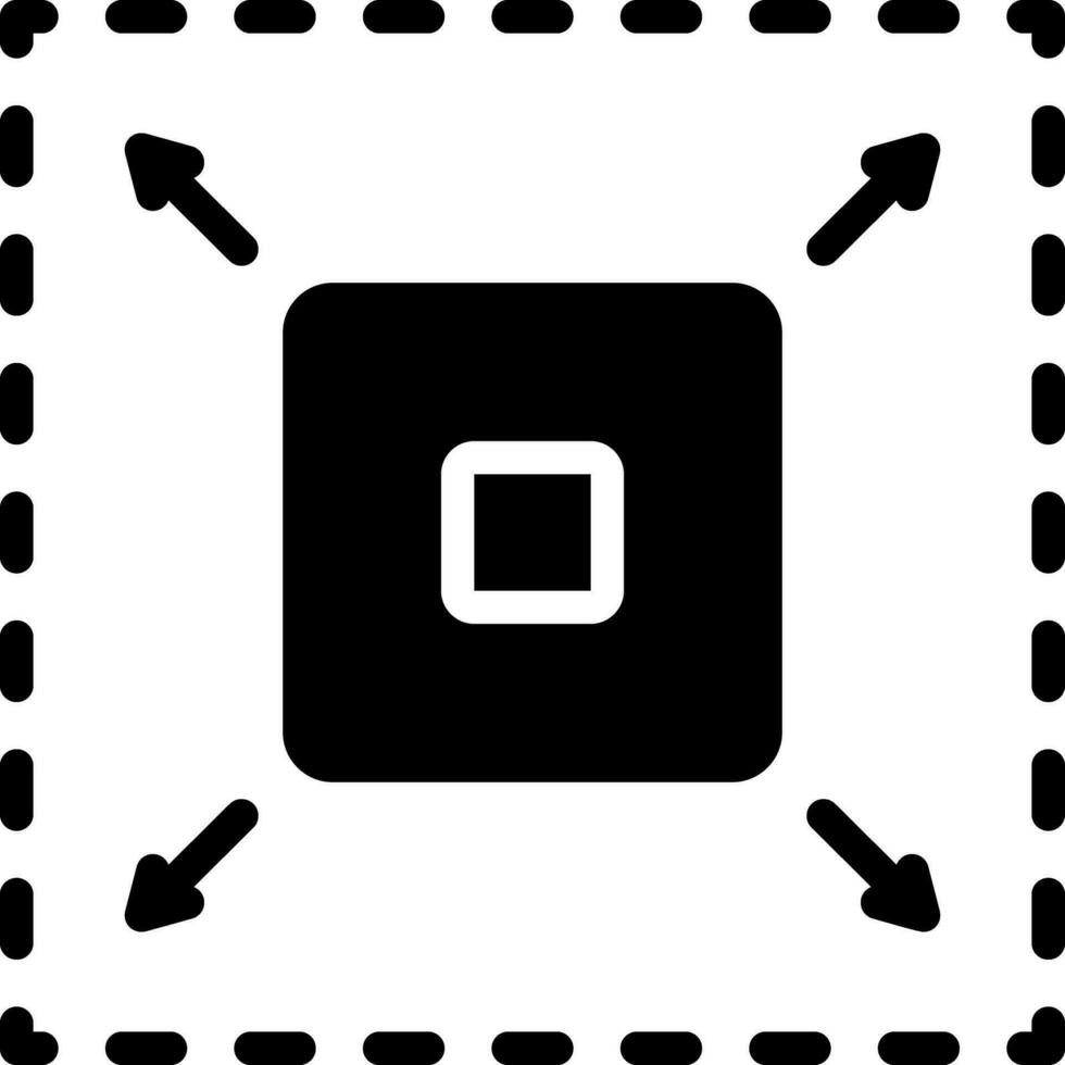 solid icon for enhance vector