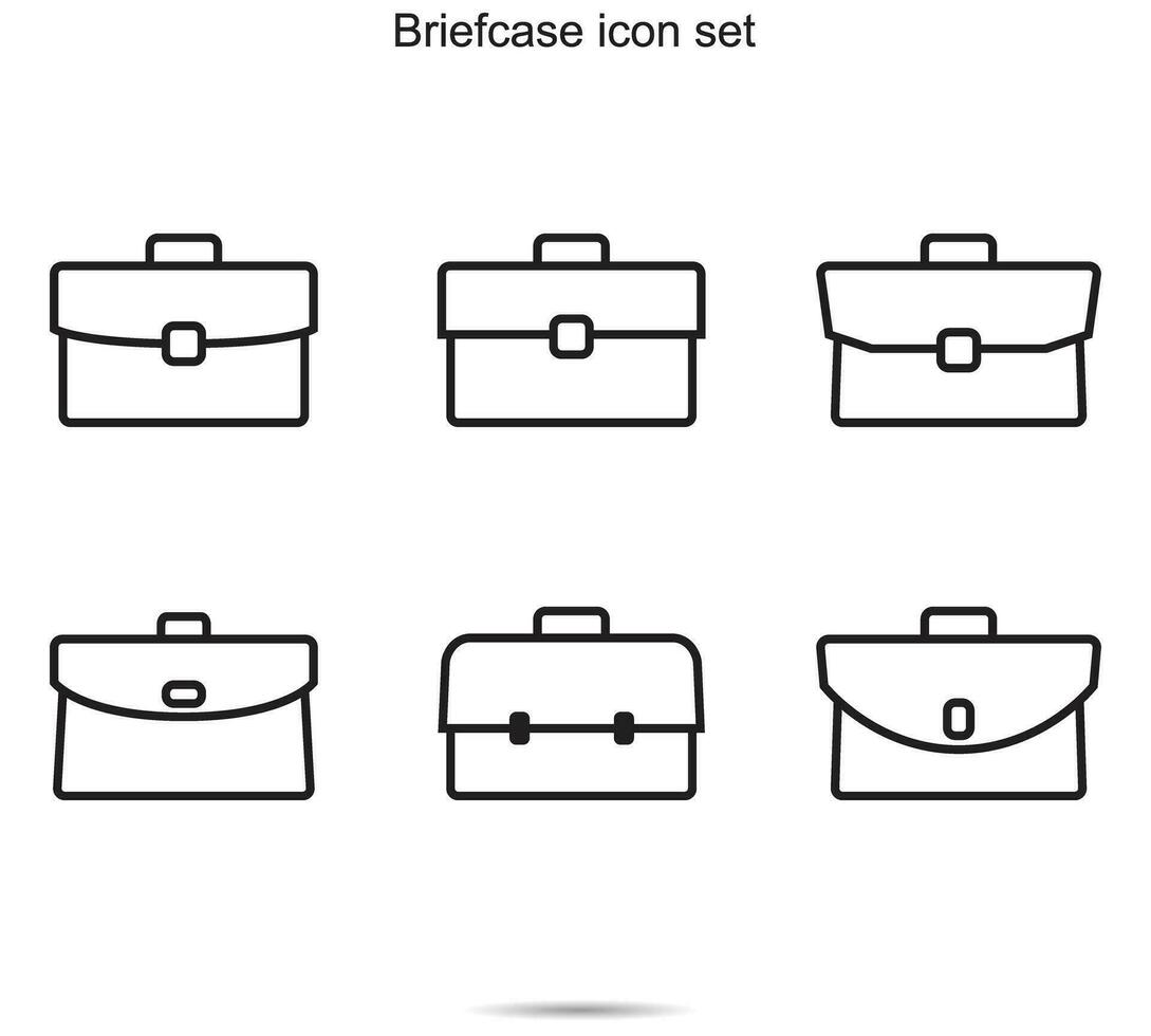 Briefcase icon, vector illustration.