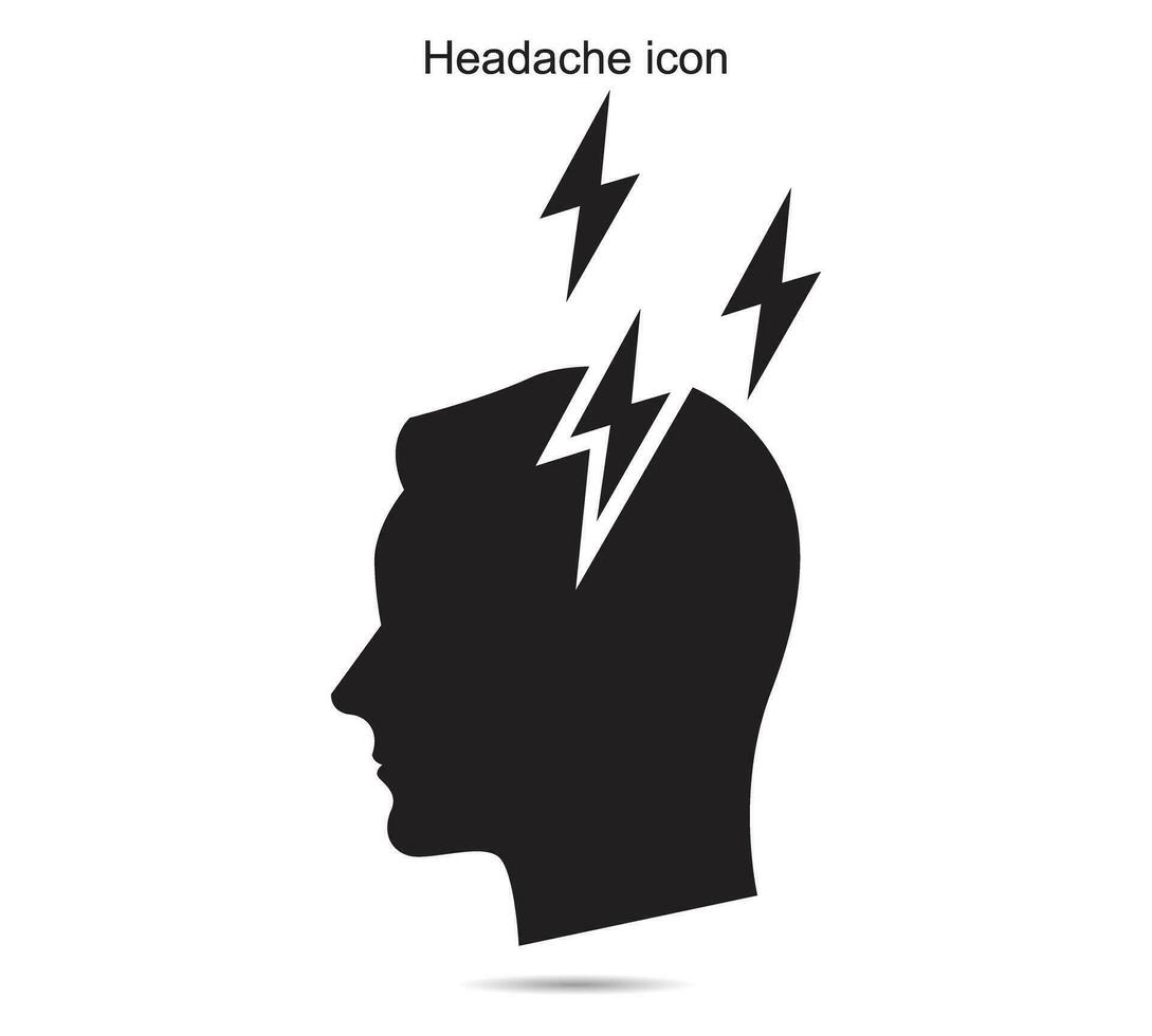 Headache icon, vector illustration.