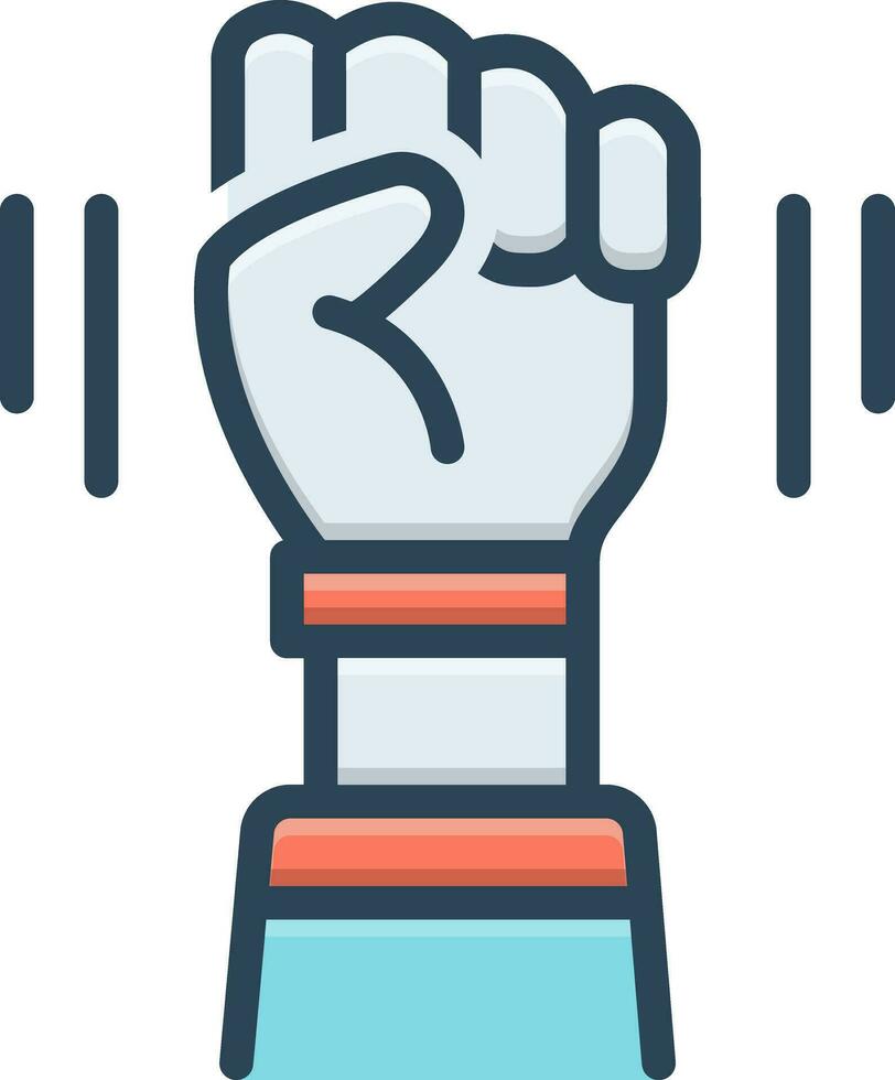 color icon for opposition vector