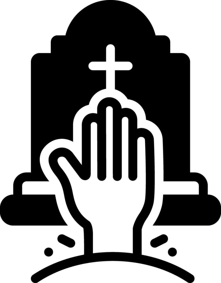 solid icon for horror vector