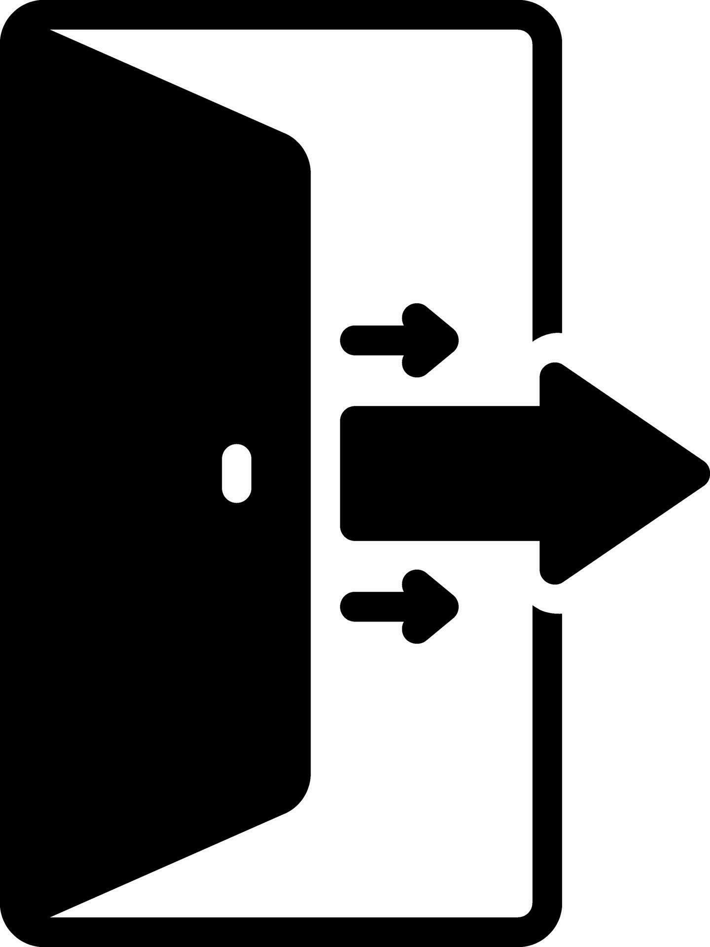 solid icon for out 26766097 Vector Art at Vecteezy
