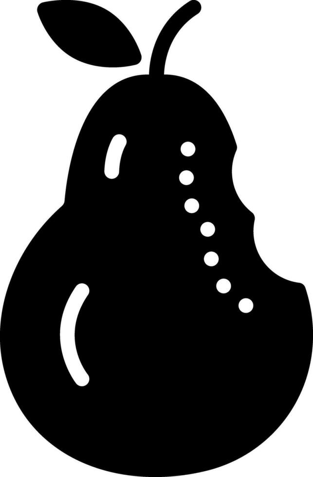 solid icon for bite vector