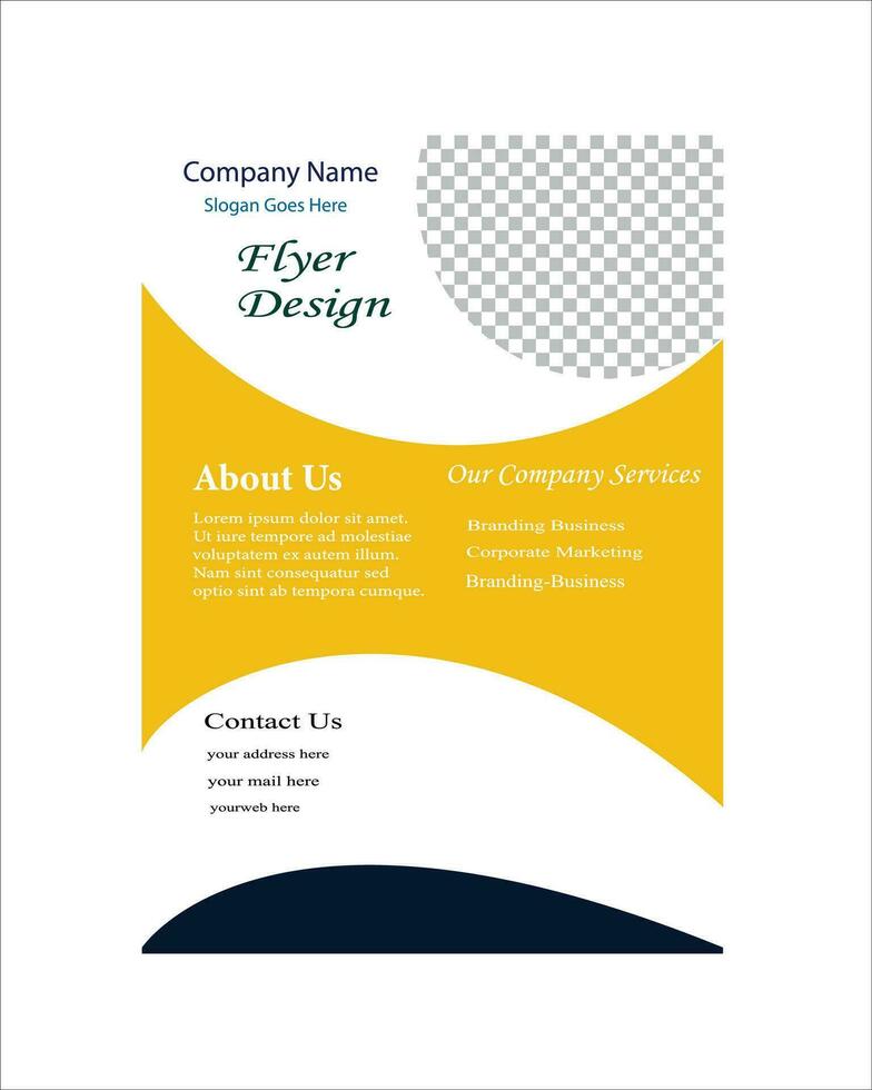 Business Flyer Design Templates For Marketing vector