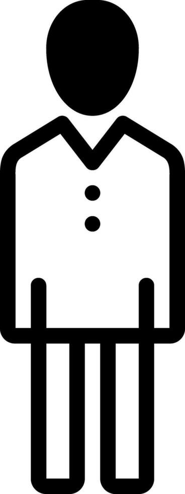 solid icon for boy vector