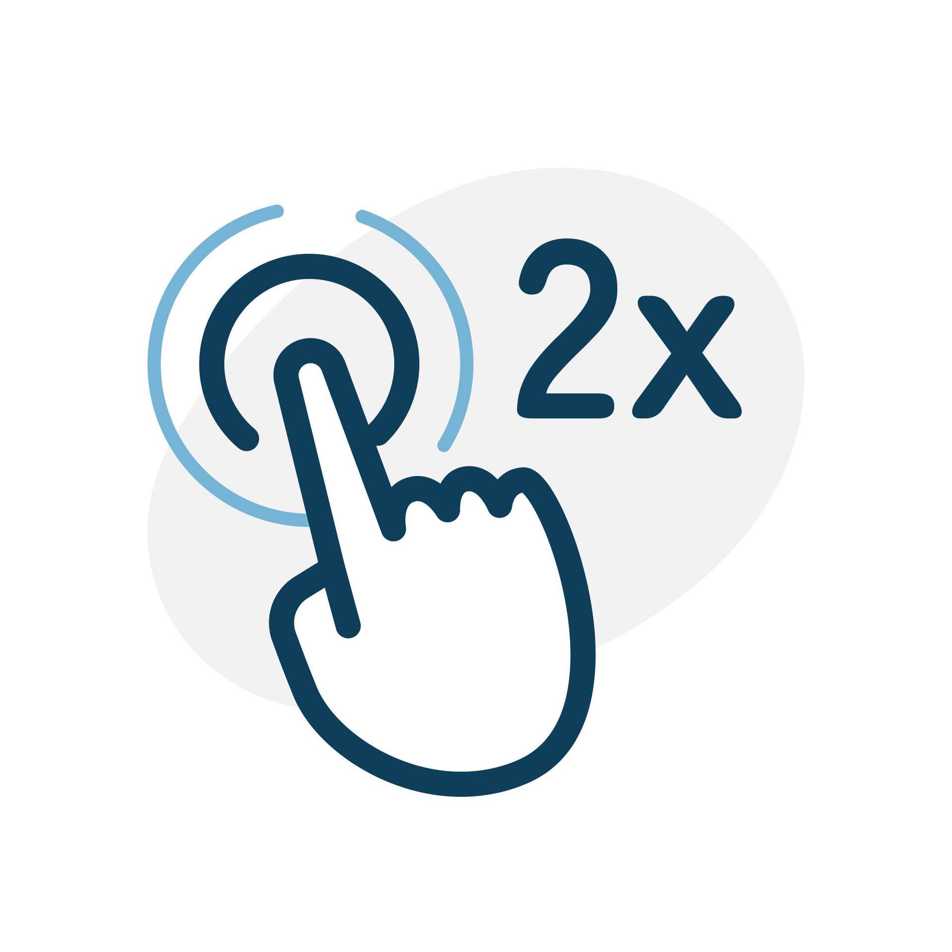 double tap screen concept illustration line icon design editable vector