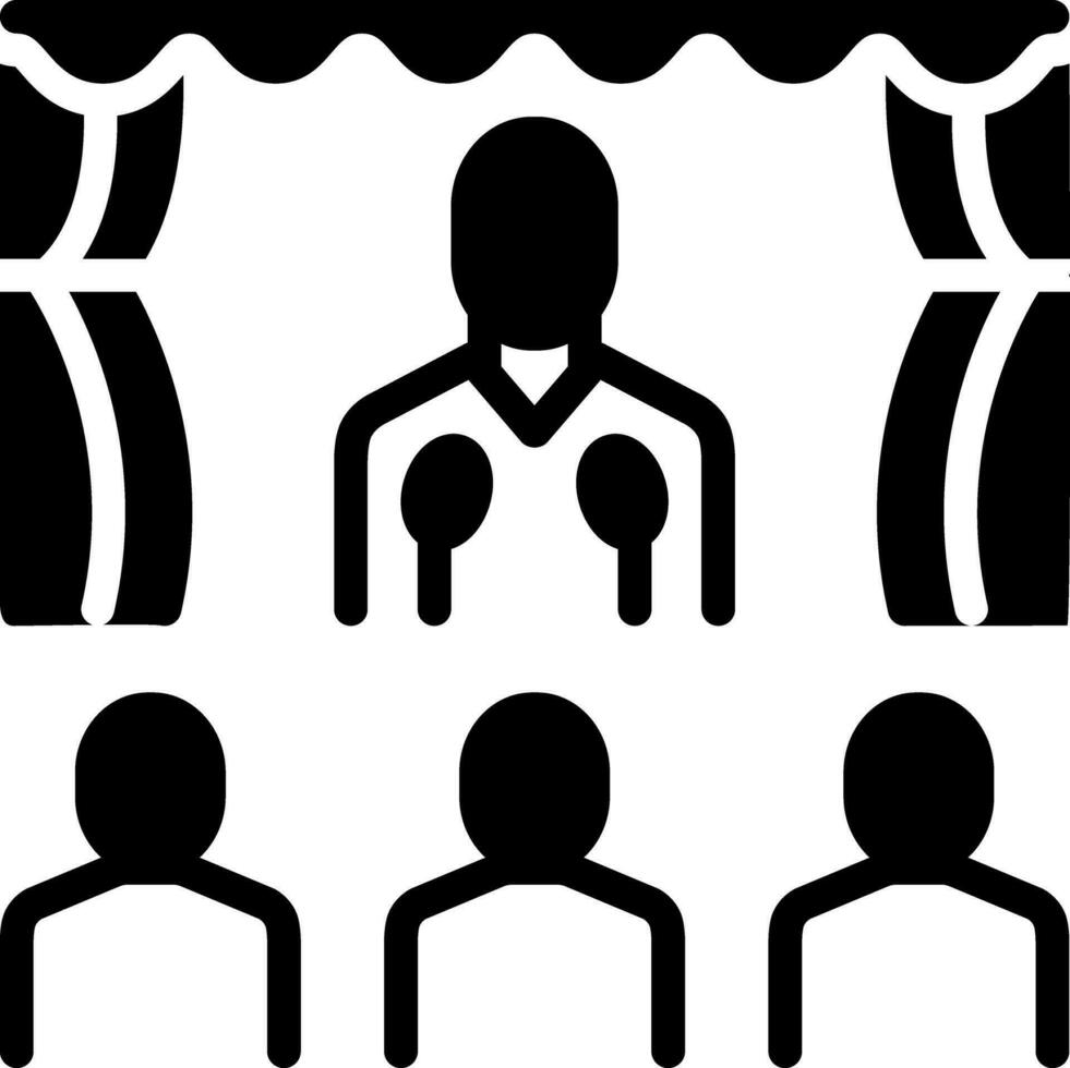 solid icon for perform vector