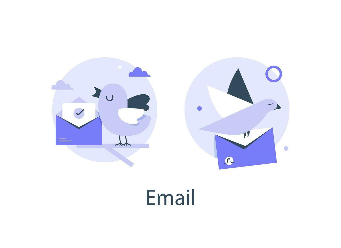 Email and messaging,Email marketing campaign,flat design icon vector illustration