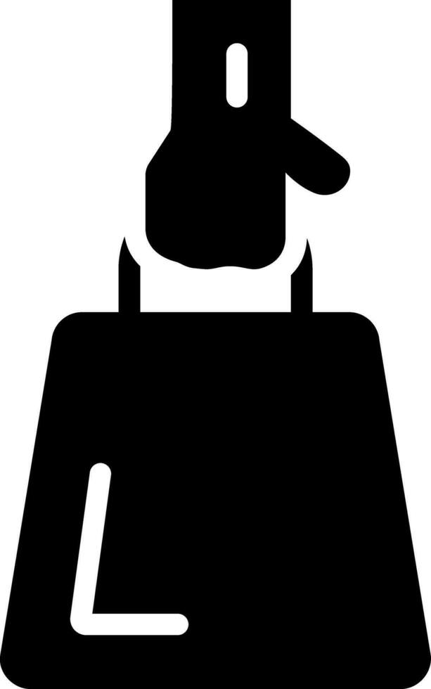 solid icon for hold vector