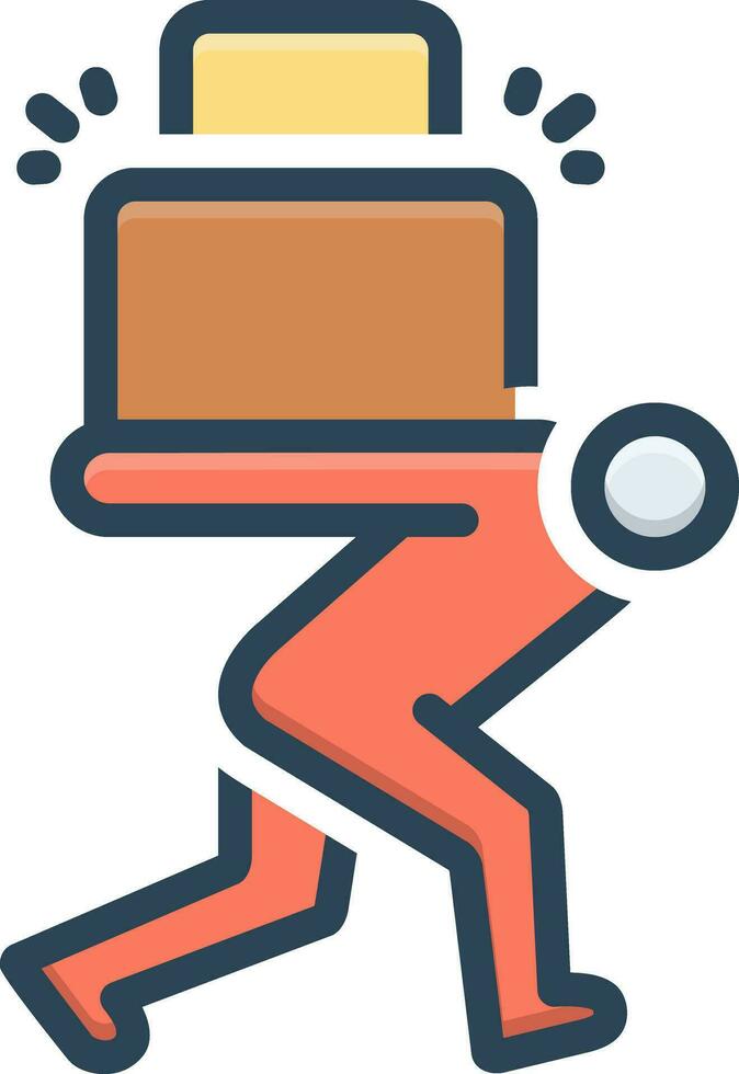 color icon for load vector