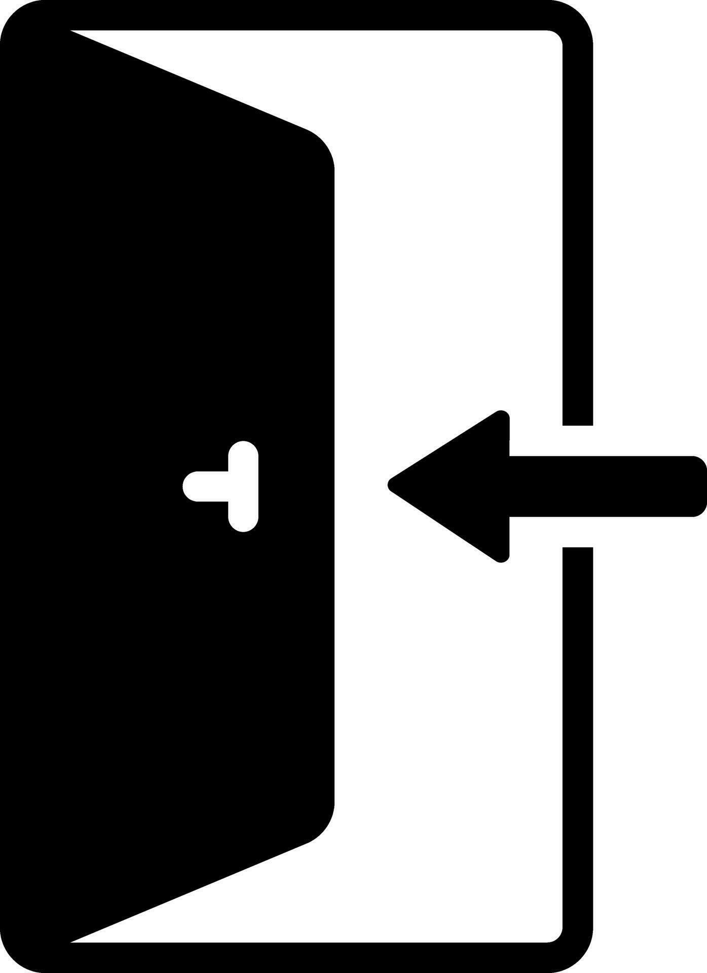 solid icon for enter 26766645 Vector Art at Vecteezy