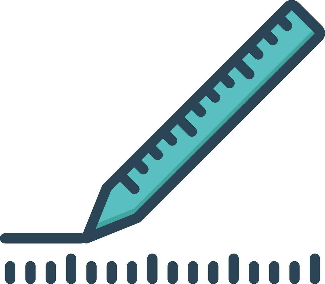 color icon for measurement vector