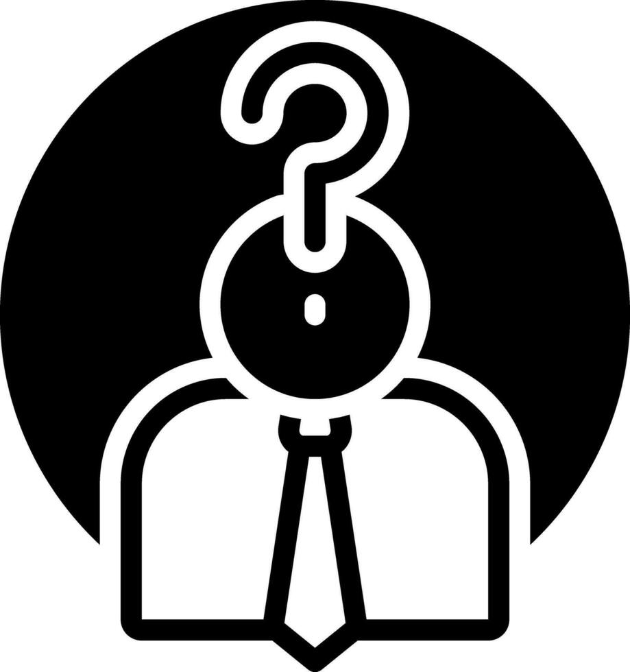 solid icon for who vector