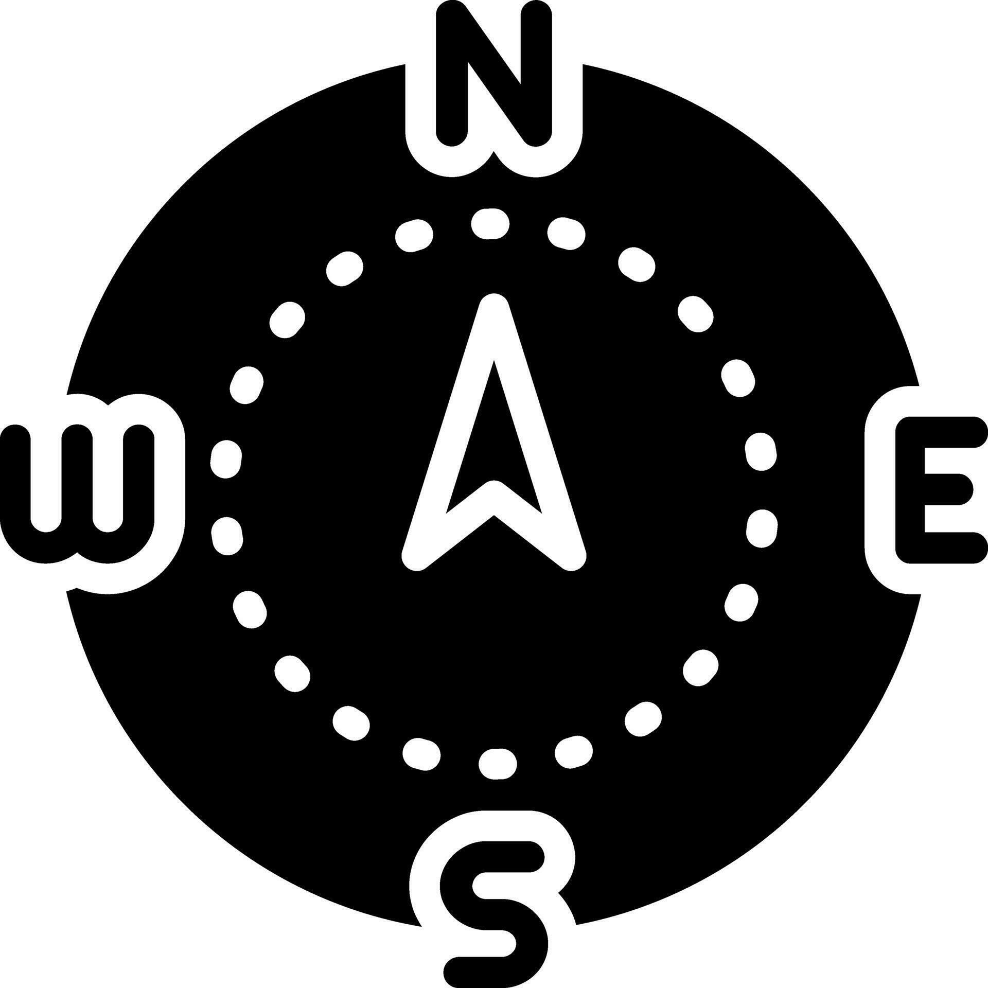 solid icon for north 26766772 Vector Art at Vecteezy