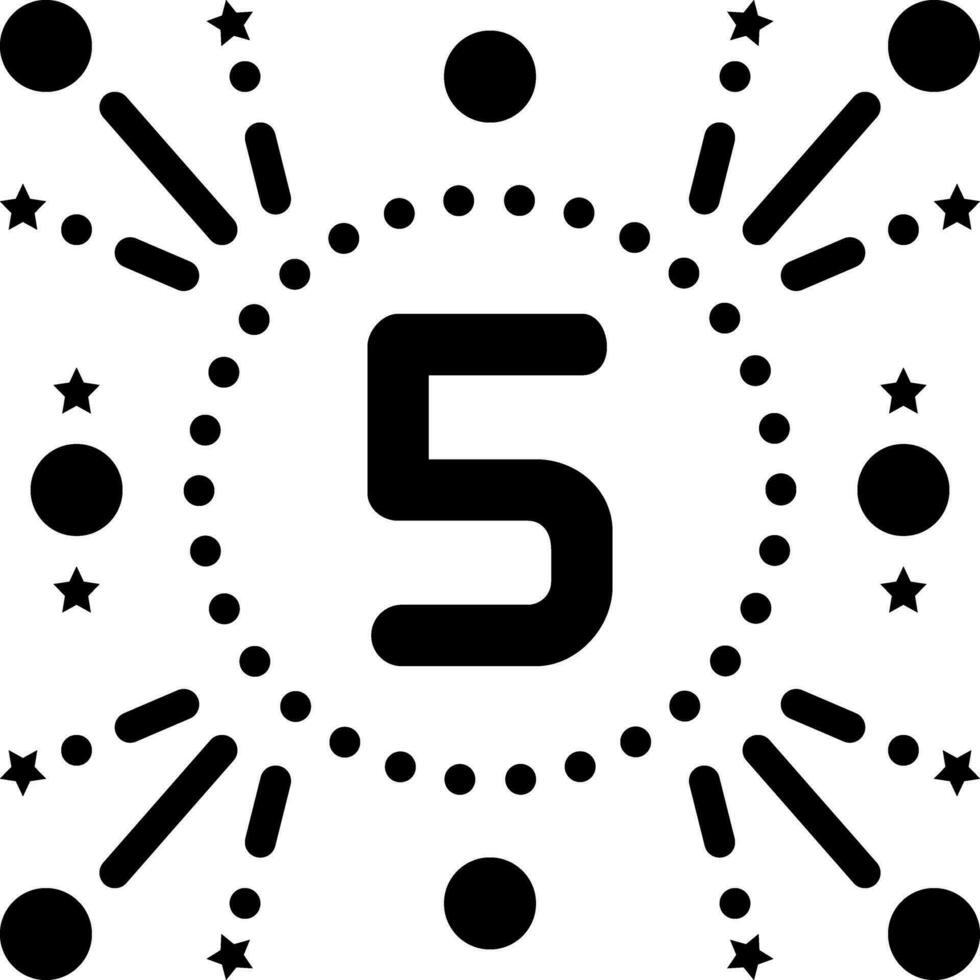 solid icon for fifth vector