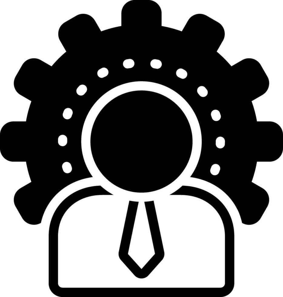 sólido icono para administración vector