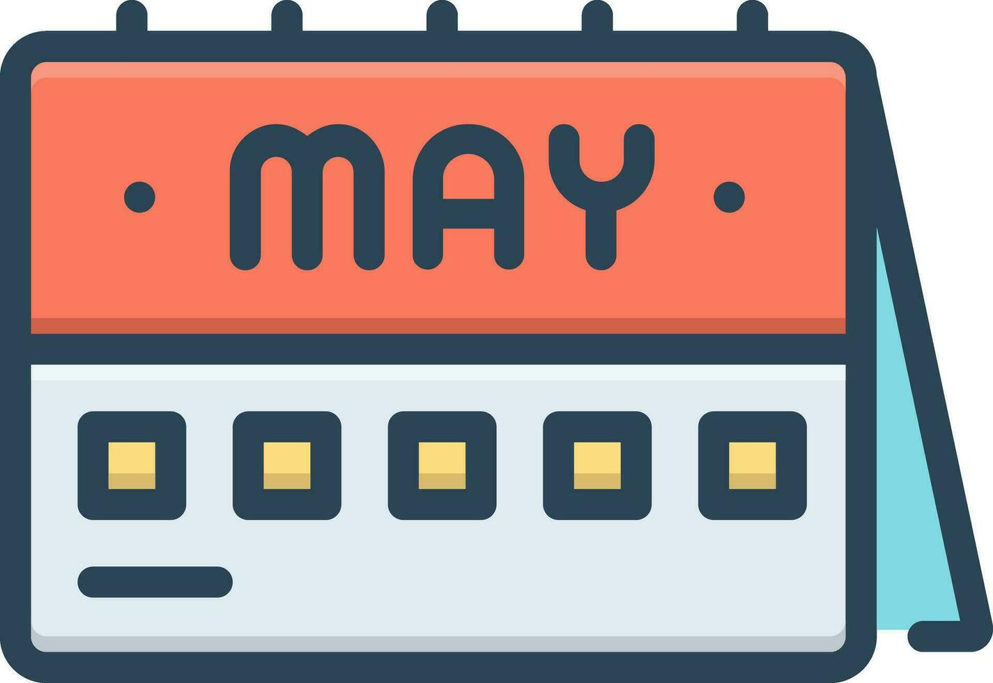 color icon for may vector