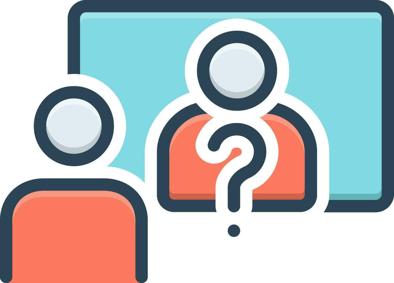 color icon for who vector