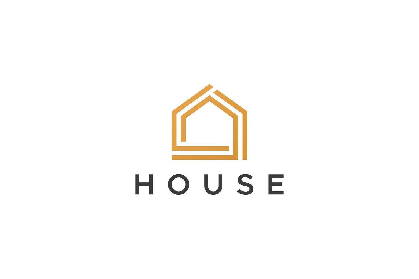 House Developer Property Architecture Minimalist Logo vector