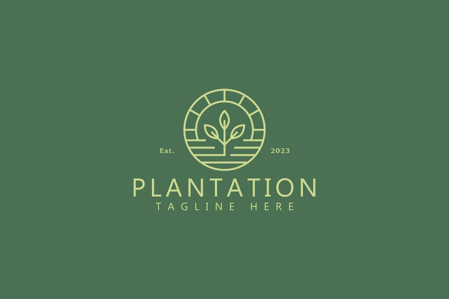 plantación firmar símbolo para negocio vegano alimento, fresco, orgánico, calidad vegetal logo Insignia vector