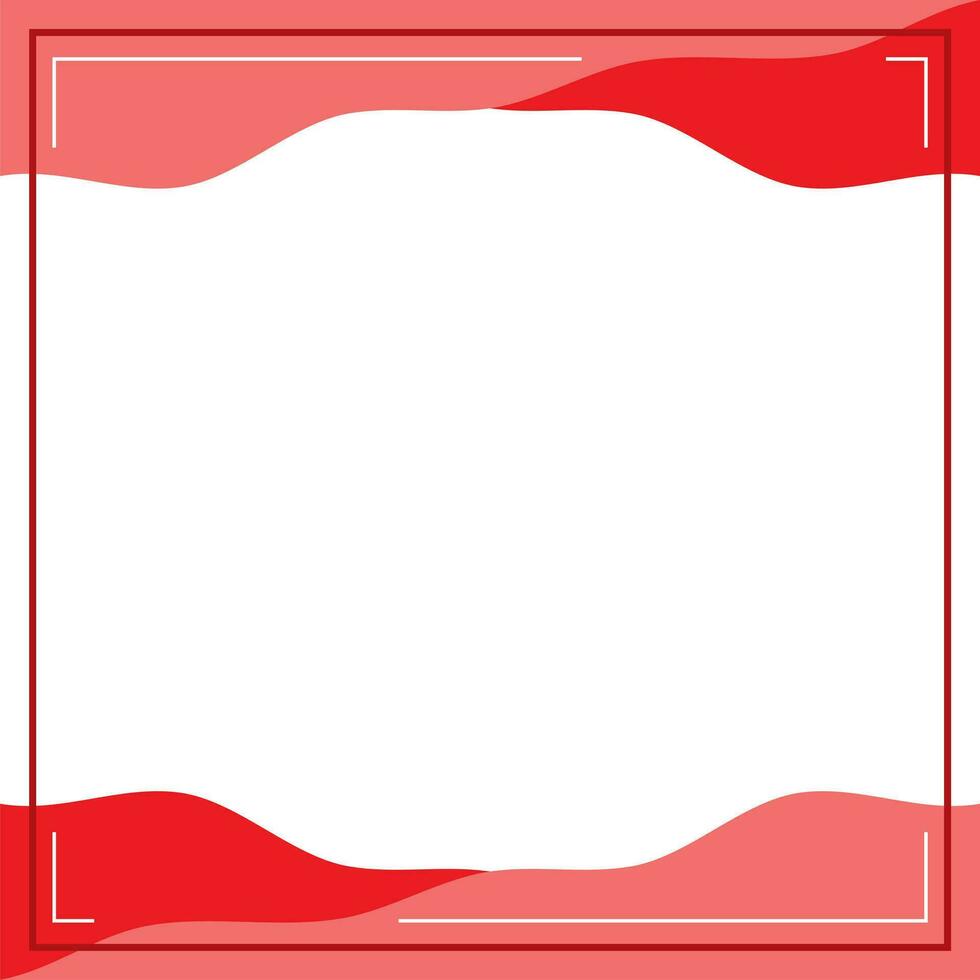 Red and white background color with stripe line and wavy shapes. Suitable for social media post and web internet ads. vector