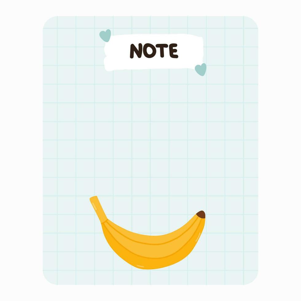 Cute scrapbook templates for planner notes, to do, to buy and other with colorful illustrations about healthy breakfast. With printable, editable illustrations. For school and university schedule vector