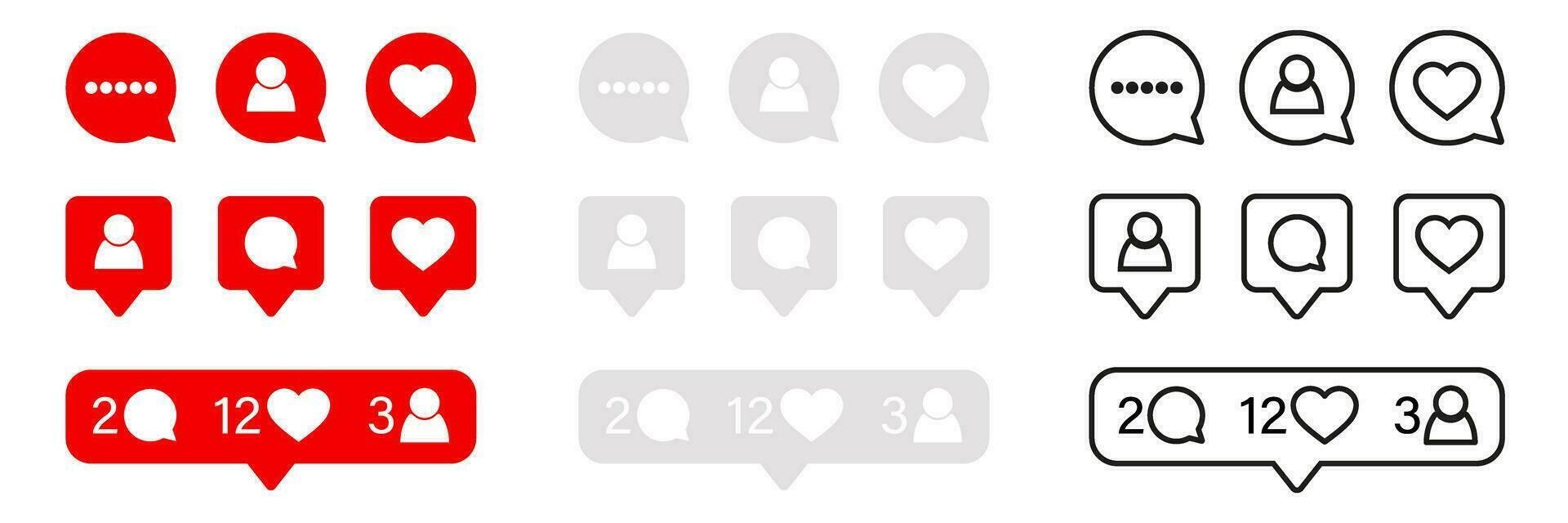 Social media bubble icon. Feedback icon. Vector illustration
