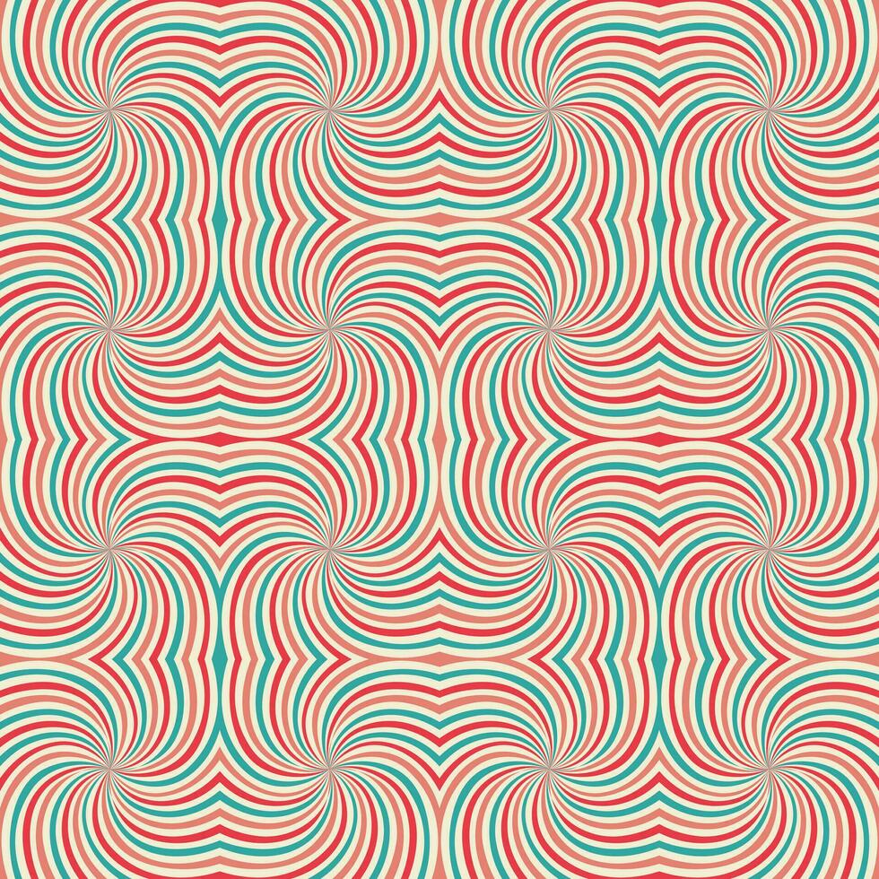 Hypnosis spiral. optical illusion. hypnotic spiral background, seamless pattern. optical illusion style design. - Vector. vector