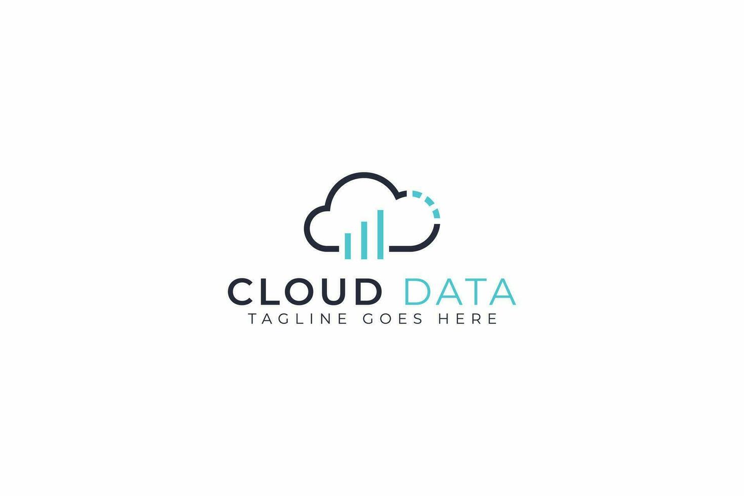 Analytics Cloud Data Finance Technology Computing Network Information Logo App vector