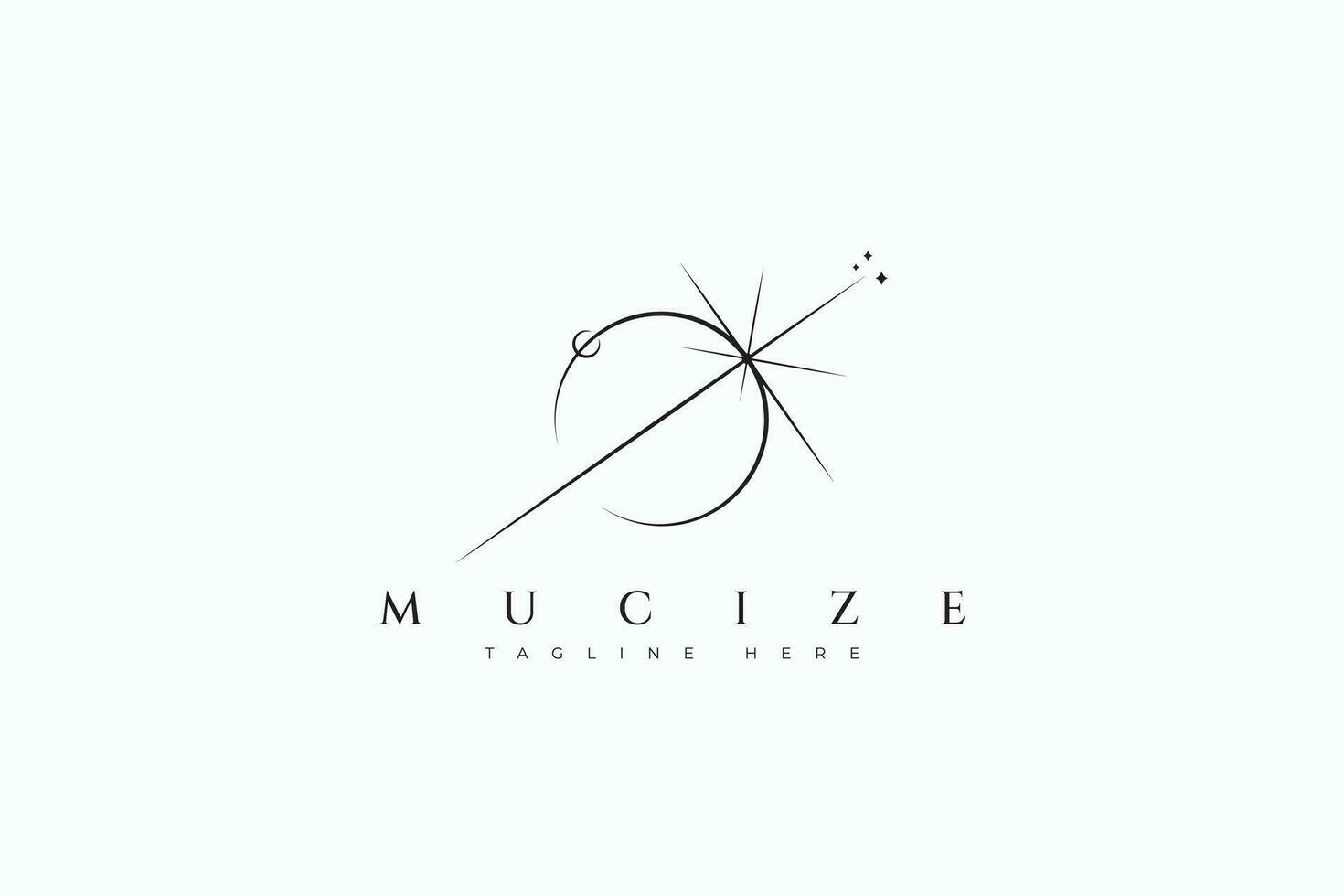 Abstract Illustration Eclipse Light Geometry Symbol Business Logo Representation of Miracle and Prodigy. vector