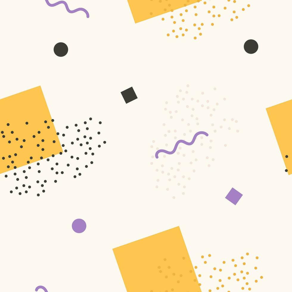 Soft colored memphis pattern design vector