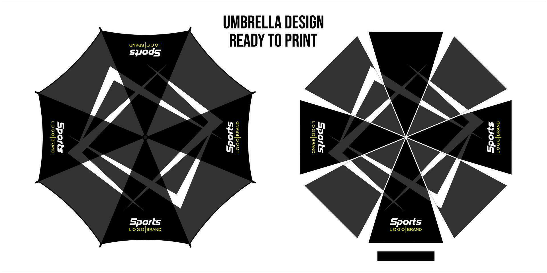 paraguas diseño, parte superior ver en blanco fundamento, abrió redondo lluvia paraguas impresión vector ilustración