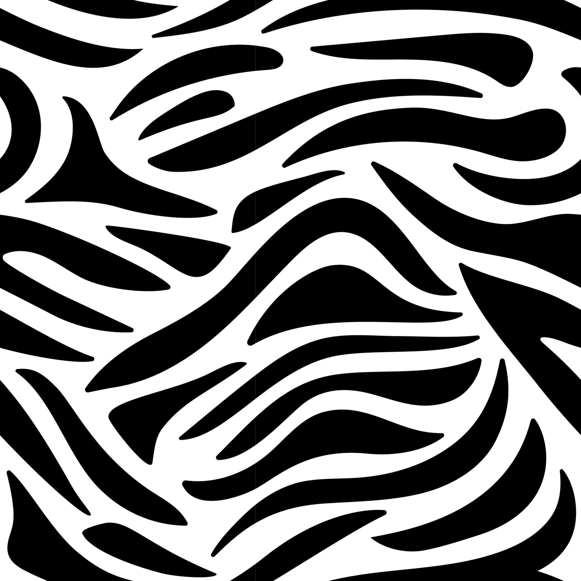 Zebra print, zebra seamless pattern. Vector hand drawn cartoon
