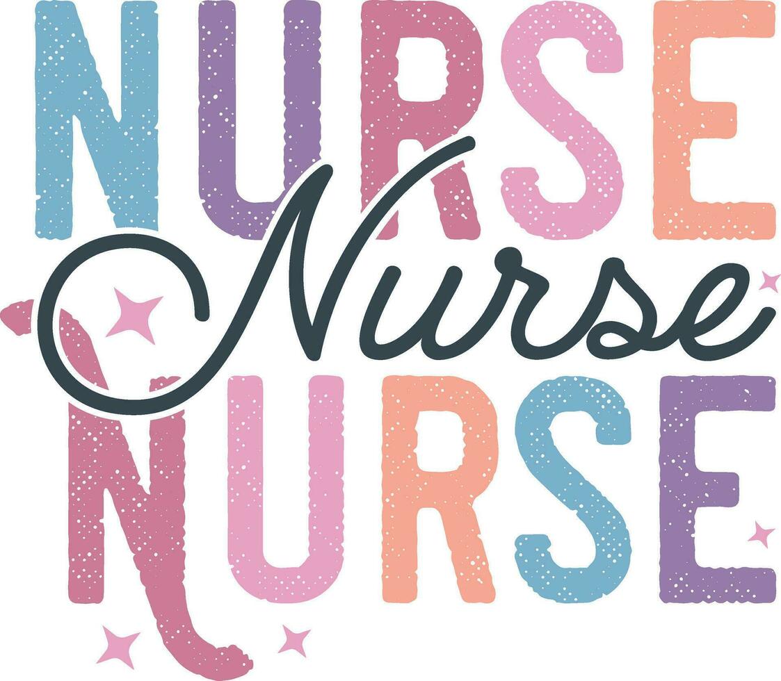 Retro Nurse Sublimation Design,Vector File vector