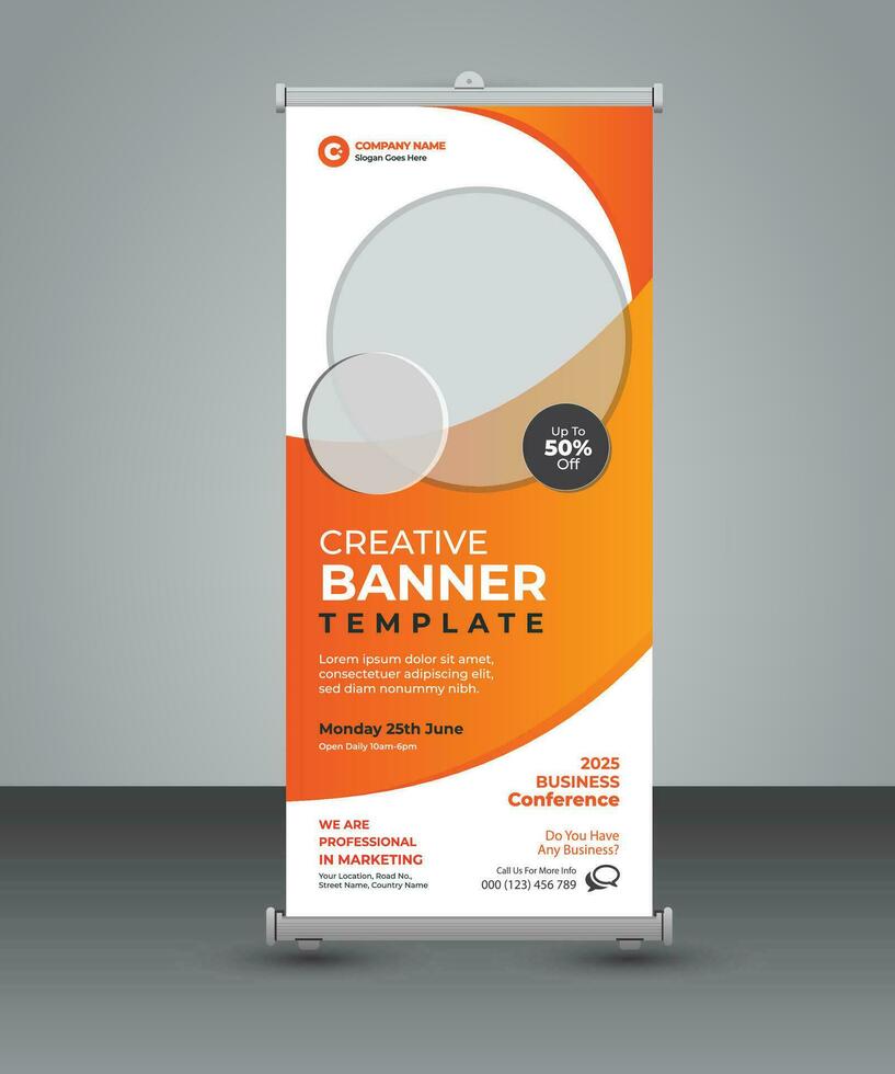 Corporate Roll-up Banners vector